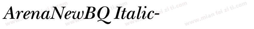 ArenaNewBQ Italic字体转换
